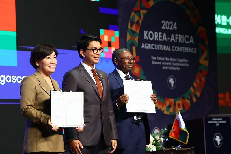 K-ricebelt Mou Between South Korea And Madagascar