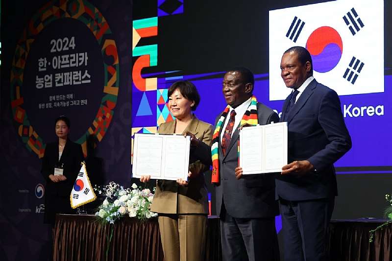 K-ricebelt Mou Between South Korea And Zimbabwe