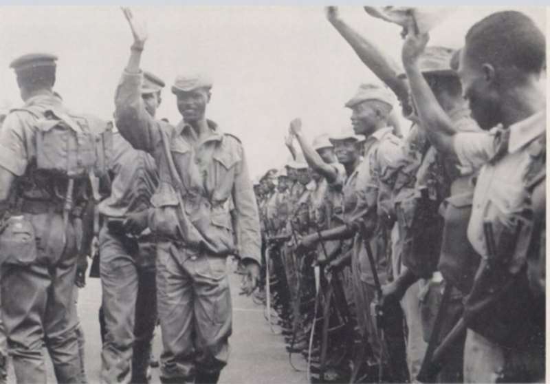 7 maj afrifa motivating his men after the 1966 coup