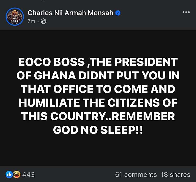 EOCO boss Raymond Archer will be the reason NDC will lose power ...