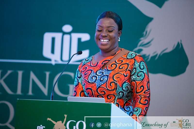 Brand Ambassador for the Go Girl policy Obuobia Darko-Opoku