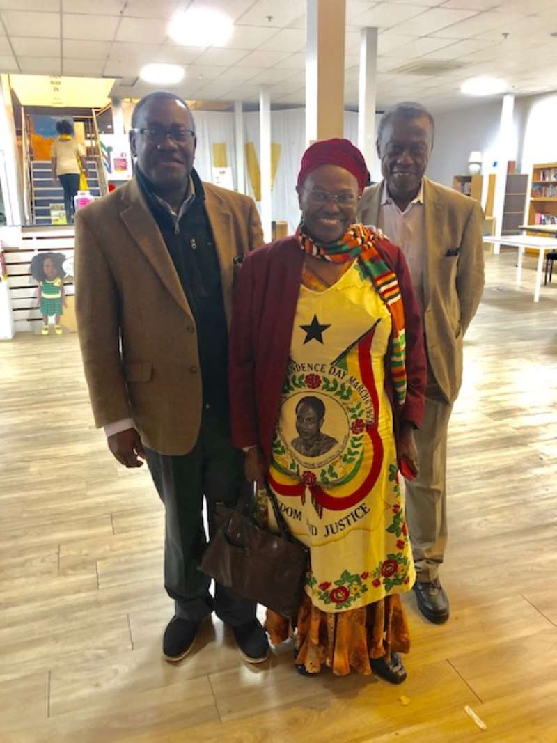 L. Prof.Thad Ulzen, Middle- Mrs. May Stellah Dontoh and R. Dr. Kofi Roberts
