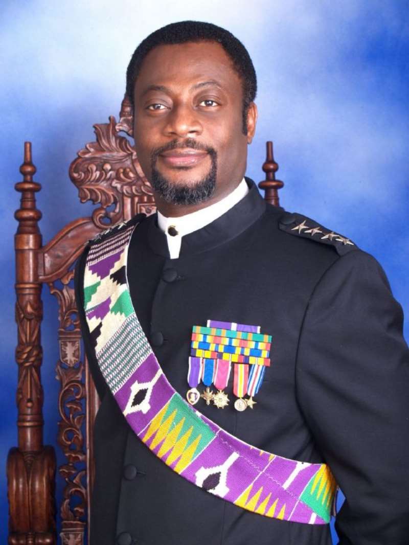 Head shot, King Adamtey