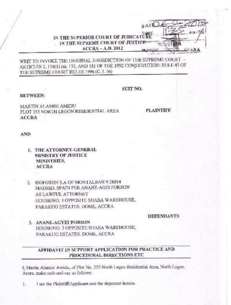 amidu v isofoton  application for status quo page 03
