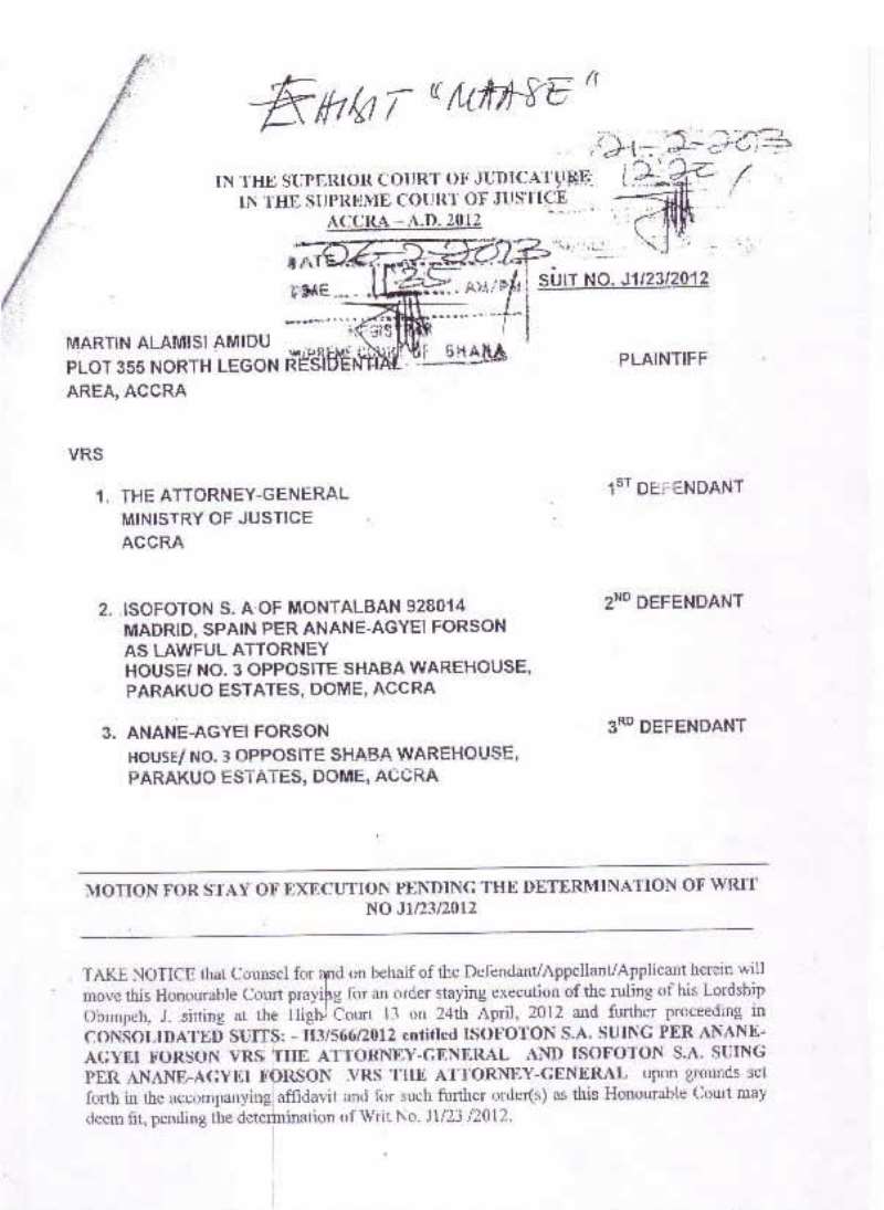 amidu v isofoton  application for status quo page 08