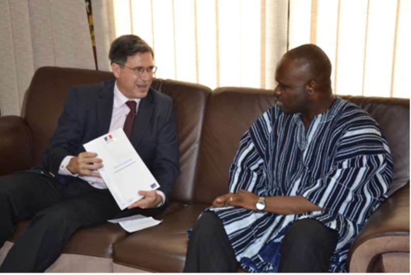 France, Frdric Clavier And Ghanas Minister Of Communication, Dr Omane Boamah