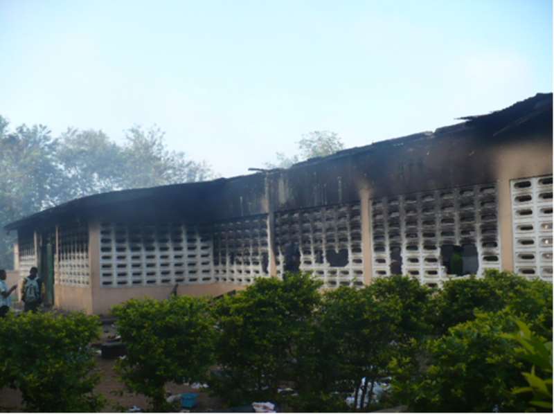 The State Of The Building After The Fire Was Controlled