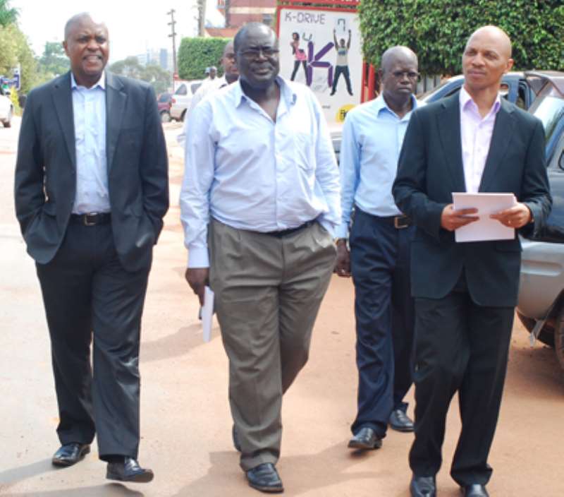 Monitor MD Alex Asiimwe (R) issued a statement condemning the raid