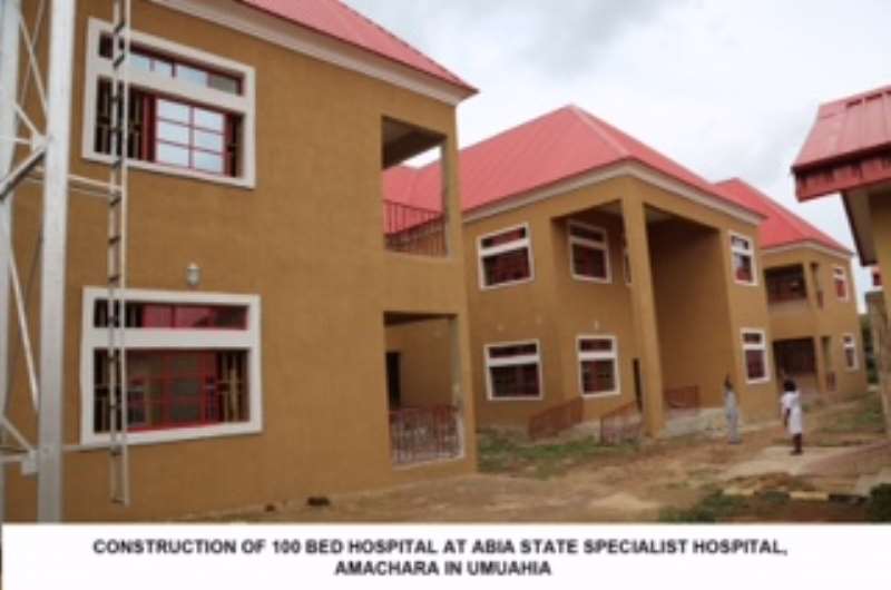 CONSTRUCTION OF 100 BED HOSPITAL AT ABIA STATE SPECIALIST HOSPITAL, AMACHARA IN UMUAHIA