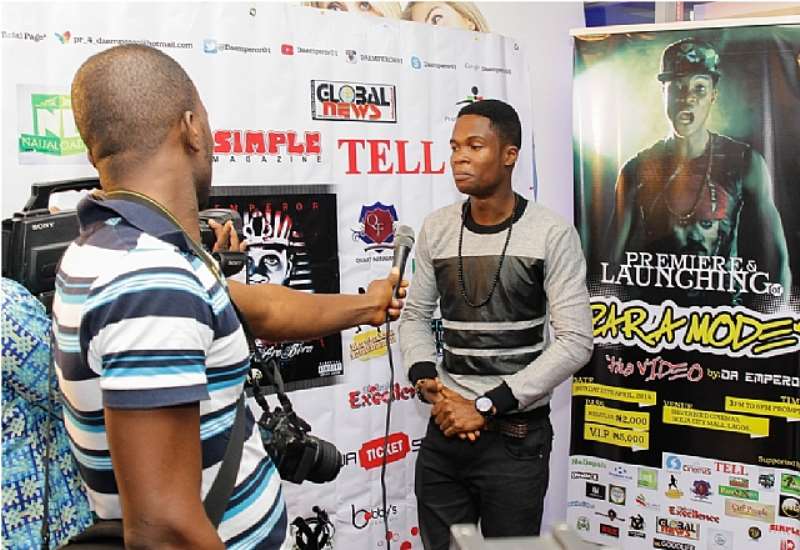 DA EMPEROR BEING INTERVIEWED BY GALAXY TV