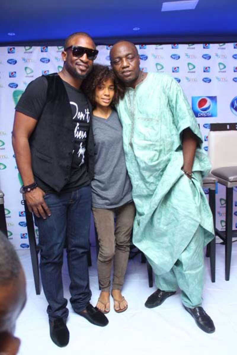 DAREY ART ALADE, NNEKA EGBUN AND DEDE MABIAKU AT NIGERIAN IDOL SEASON 4 PRESS LAUNCH