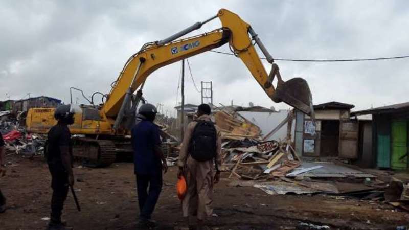 Demolishing Part Of Sodom And Gomorrah, Accra