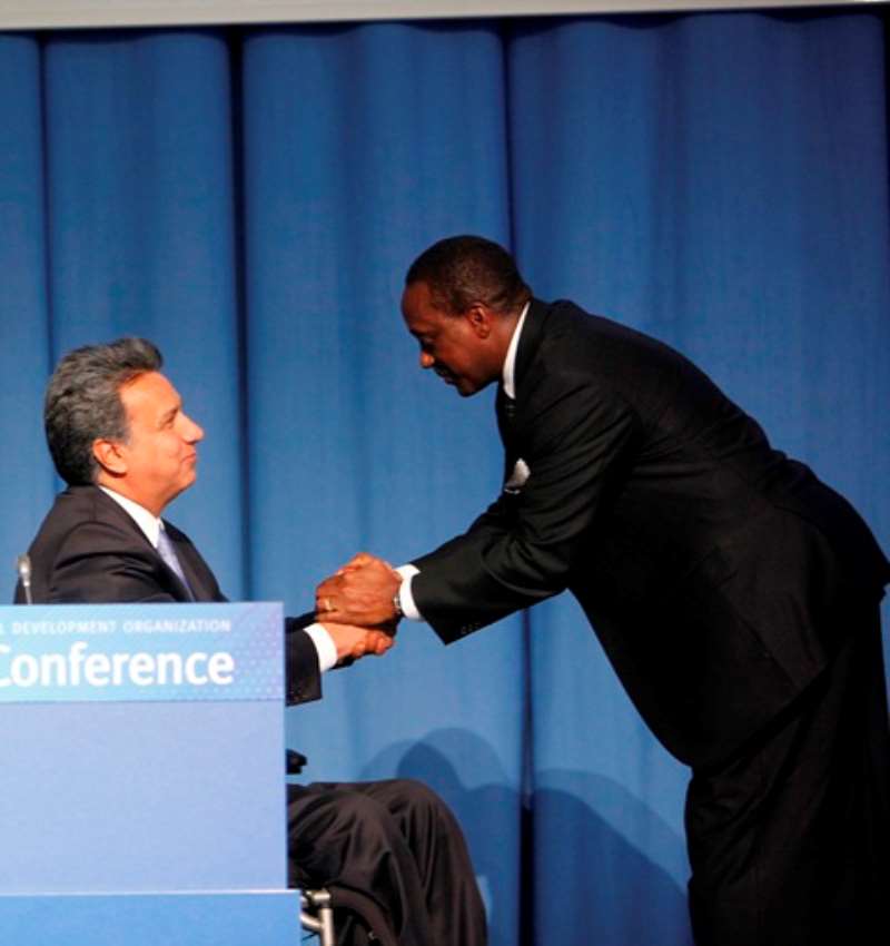 DG YUMKELLA AND ECUADORIAN VICE PRESIDENT LENIN MORENO