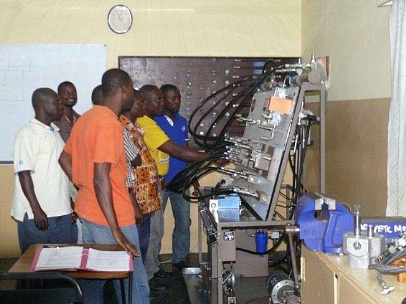Golden Star Resources engineers on training session at AGA Engineering Training Centre at Obuasi