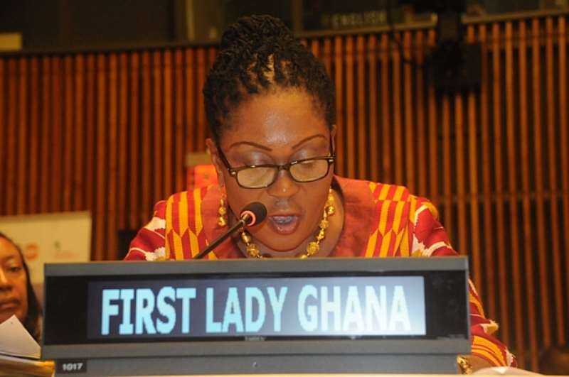 FIRST LADY LORDINA MAHAMA AT THE 69TH SESSION OF THE UNITED NATIONS GENERAL ASSEMBLY IN NEW YORK
