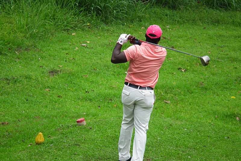 FRANK ADU WATCHES HIS SHOT