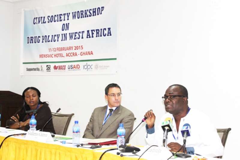 OSIWAS HOUNKPE  DELIVERING A SPEECH