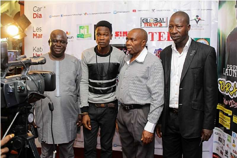GEANYBOD, DA EMPEROR, PALEMAN, MUBASHIR GANIYU ON THE RED CARPET