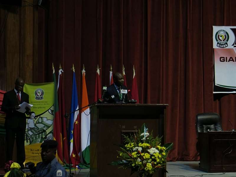 GIABA INFORMATION MANAGER, TIMOTHY MELAYE, DELIVERING THE VOTE OF THANKS