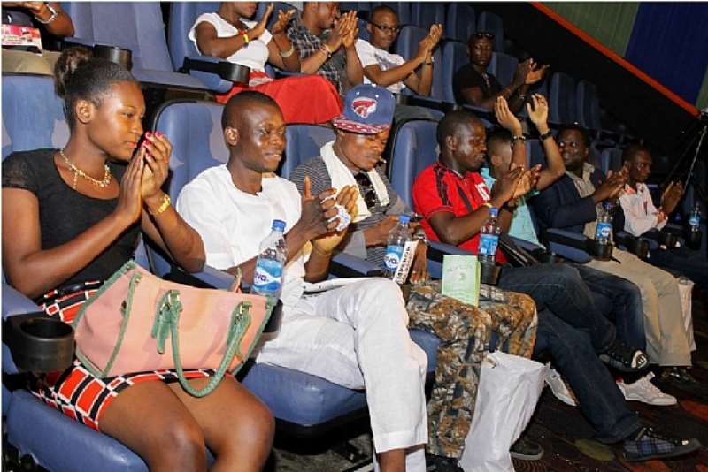 GUESTS AT PARA MODE MUSIC VIDEO PREMIERE BEING ENTERTAINED