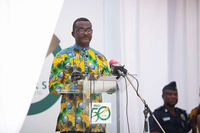 HON.KWEKU RICKETTS HAGAN, DEP. MINISTER OF TRADE & INDUSTRY DELIVERING HIS SPEECH