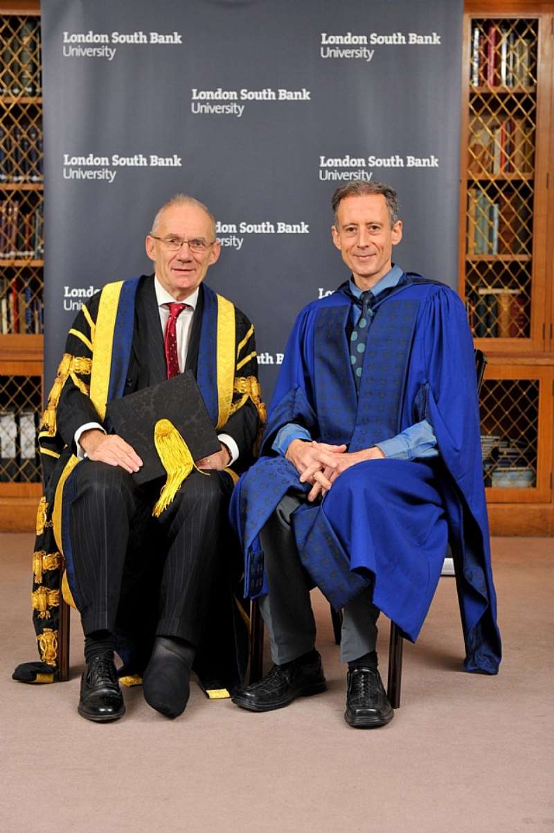 South Bank UniversityVice Chancellor, Prof Martin Earwicker and Peter Tatchell.