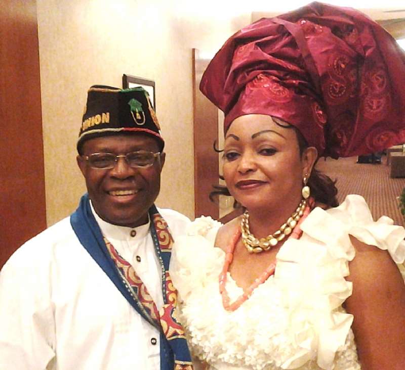 Thompson Essien and his lovely, Grace