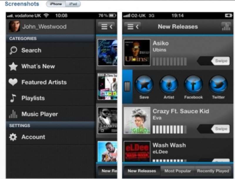 iROKING Mobile on iPhones and iPad