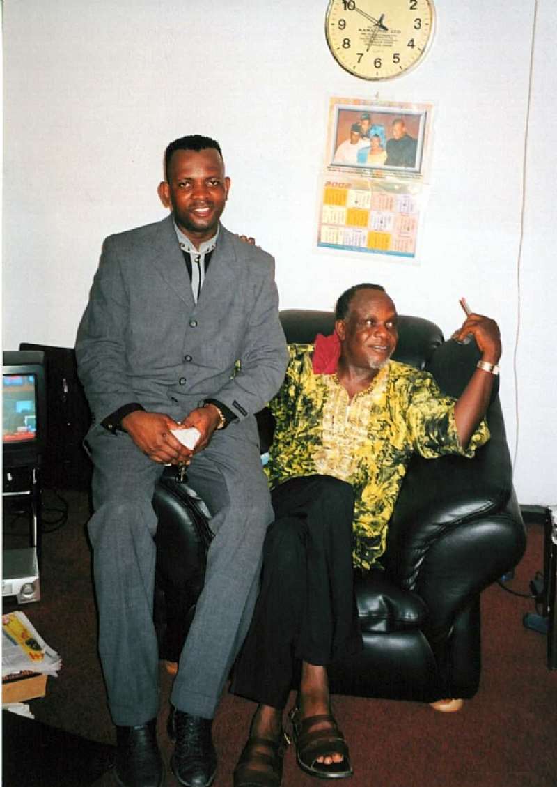 ISAAC IZOYA AND JUSTIUS ESIRI ON SET