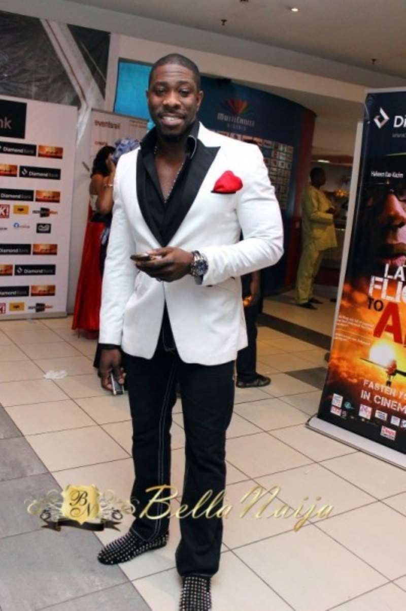 JULIAN NNADI AT THE LAGOS PREMIERE OF LAST FLIGHT TO ABUJA