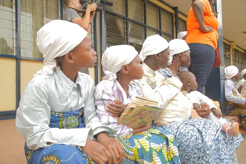 Church Members Seated At The Regional Police Headquarters In Kumasi