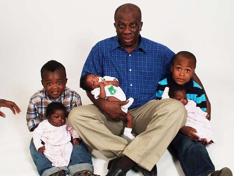 kojo armah with grand children