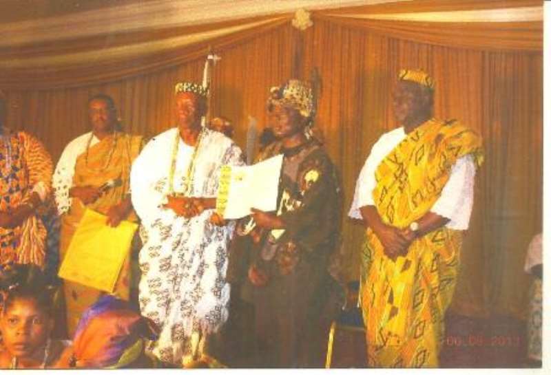 Togbui Bansah (Midle) With Other Distinguished Ewe Chiefs