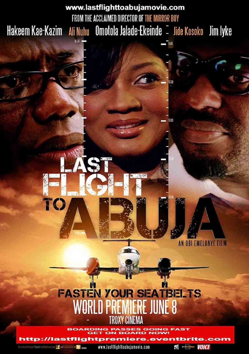 last flight to abuja premiere e flyer poster