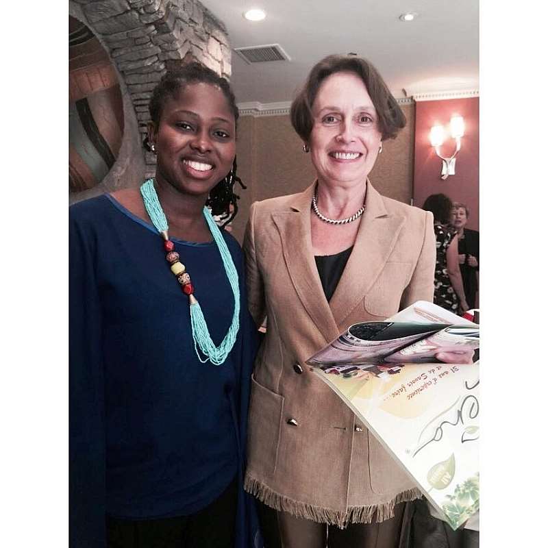 MABEL SIMPSON (RIGHT) WITH MS.  NATALIA KOLIADINA, INCOMING GHANAS IMF RESIDENT REPRESENTATIVE