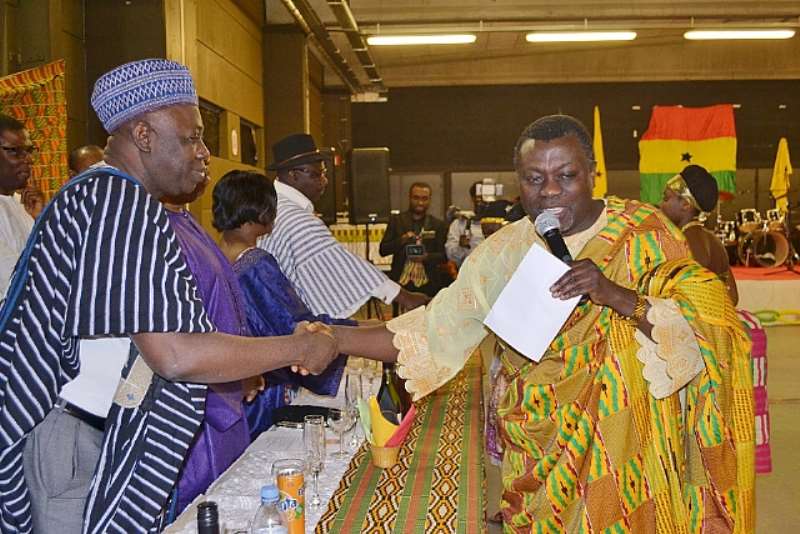 MR K. ACHEAMPONG WELCOMING ALHAJI MUMUNI WEB