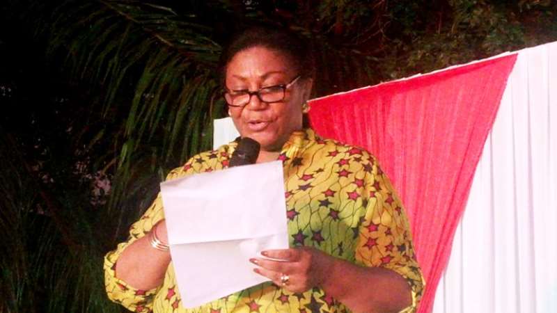 mrs rebecca akuffo addo delivering a speech
