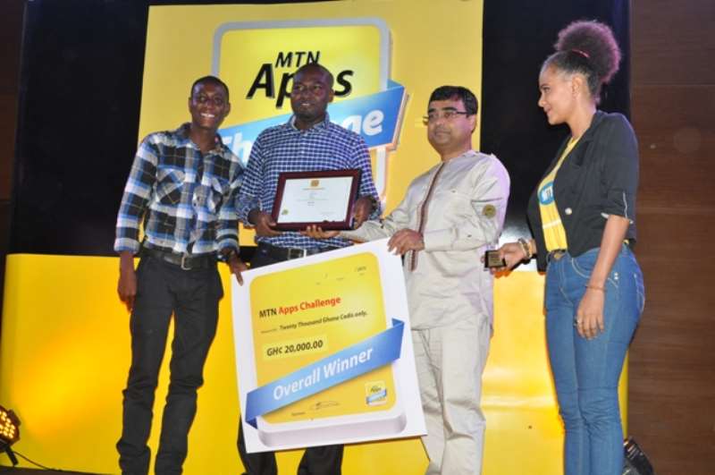 NANA EKOW TAYLOR, ELVIS AGAH, HENK OPPONG. BUZZTRICK. OVERALL WINNER APPS CHALLENGE VERSION 2.0