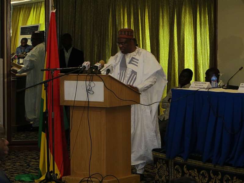 GIABA Director-General, Dr. Abdullahi Shehu, Addressing The Meeting
