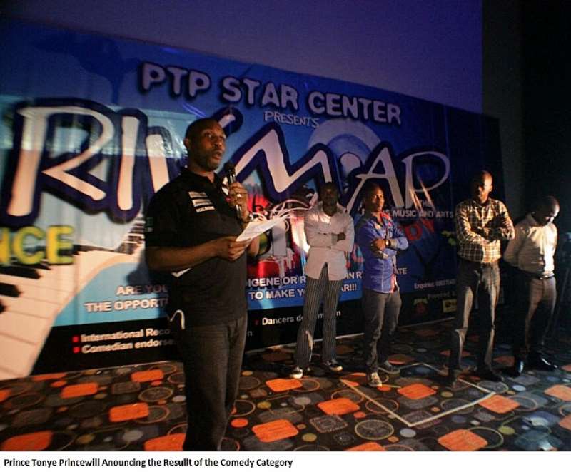 PRINCE TONYE PRINCEWILL ANOUNCING THE RESULT OF THE COMEDY CATEGORY
