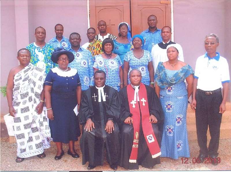 Rev. Dr. Nii Noi Odonkor (Seated Right) And Rev. Mark Boye (Seated Left) Pose With The Presbyters
