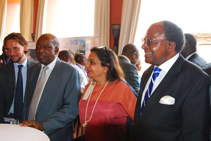 From Left To Right:Mr. Reinier Van Der Lely, Consultant At Mckinsey & Company; Mr. Alexander Chikwanda, Minister Of Finance, Zambia; Ms. Jeroo Billimoria, Managing Director Of Child And Youth Finance International; Dr. Michael Gondwe, Governor Of Bank Of Zambia