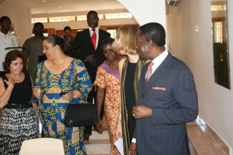 Mrs Julia Olmo Romero, Ambassador of Spain speaking at the inauguration of the Economic and Commercial office of the Spain Embassy.