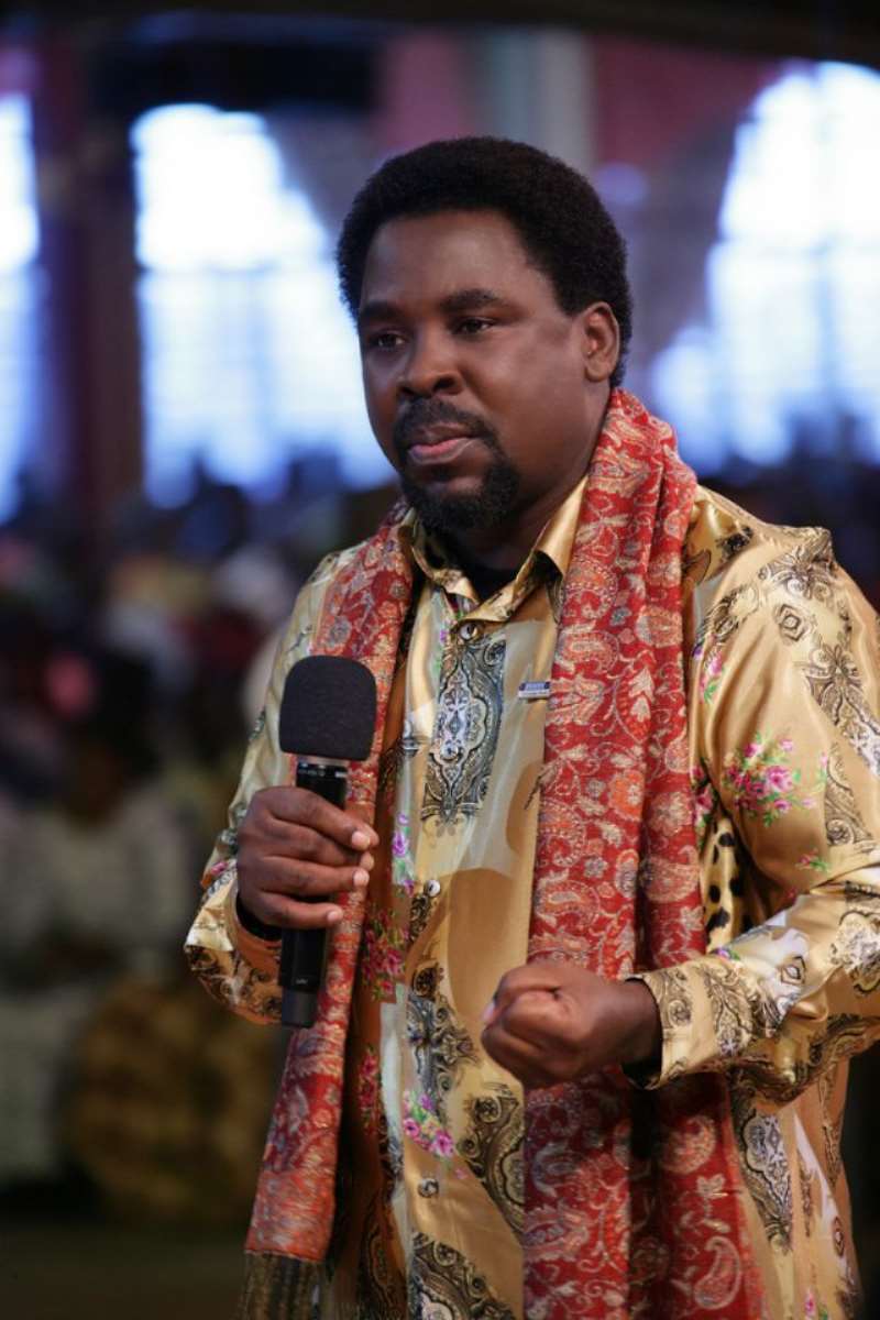 prophet tb joshua with the mantle