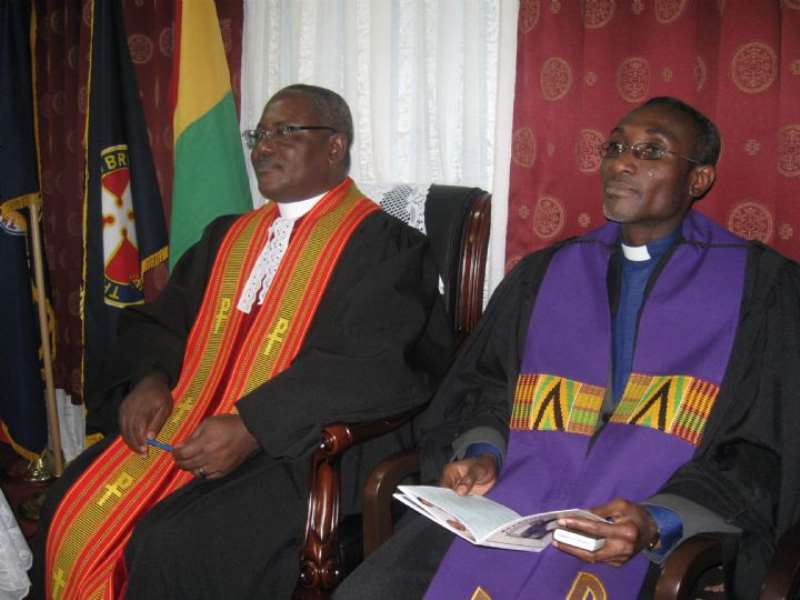 LEFT REVEREND FRENCH RIGHT:REVEREND EMANUEL OHENE GYIMAH