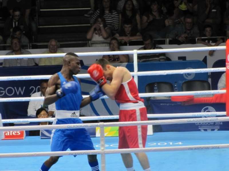 Boxer Musah Mohammed Hammers His Opponent
