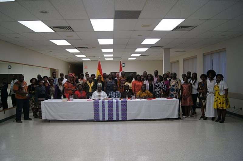 SECTION OF GHANAIANS IN TOWNHALL MEETING