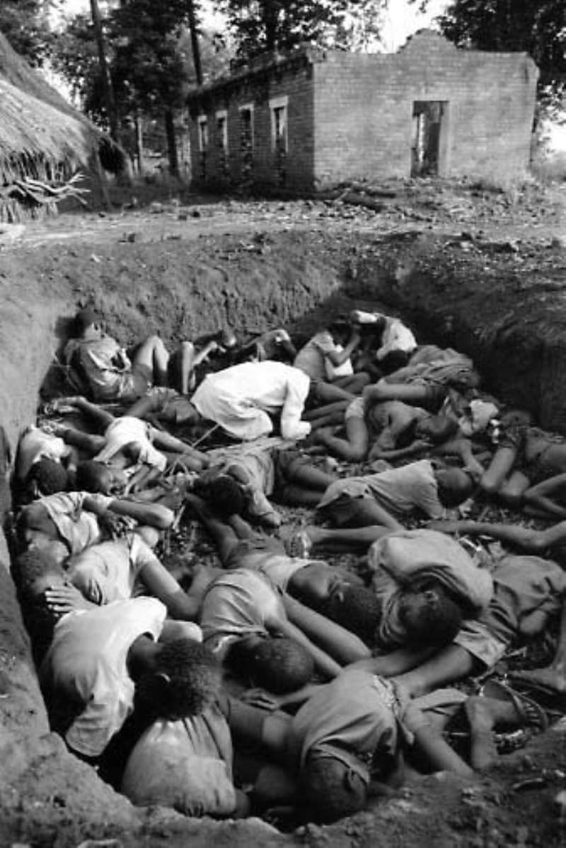 South Sudan. Palotaka Boys School. Air raid drill.  CRISPIN HUGHES PHOTOGRAPHY