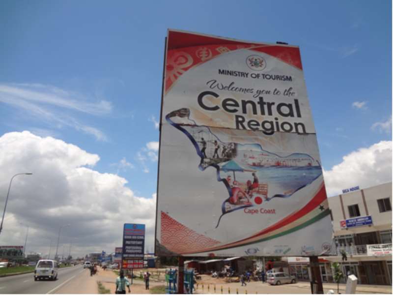 Cynically, As Attested By This Giant Poster At The Entrance To Kasoa, Our Officials Want Tourists To Come And Visit Us And See Our Show Of Shame.Tchaah!