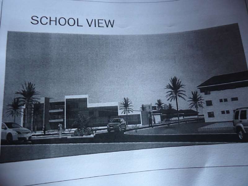 The front view of the college as captured in its blue print